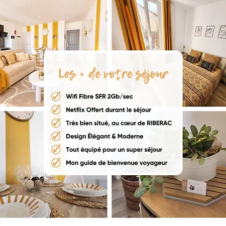 Cœur Jaune Dordogne - - Hyper Centre - Free Wi-fi Apartamento *